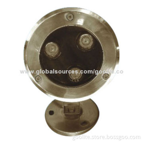 LED Underwater Light, 3W, 115*90*160mm, CE & RoHS Marks, 2-year Warranty